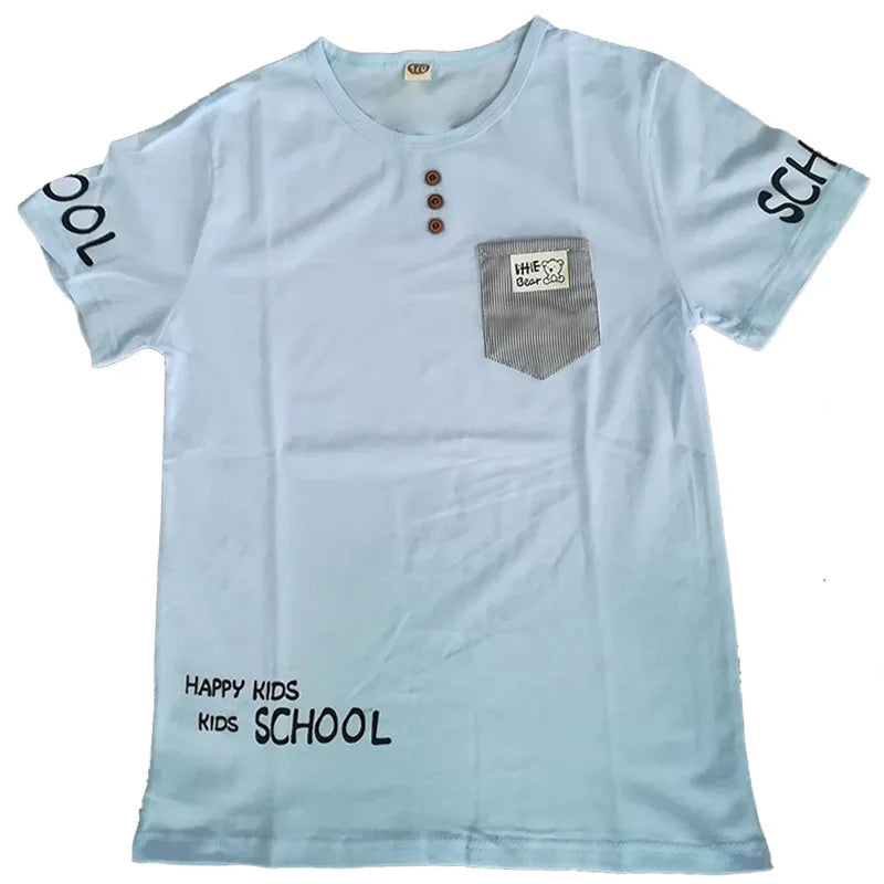 Summer 2023 Baby Boy T Shirt for Children Cotton Tshirt T-shirt Kids Clothes Tops Tee 3 4 5 6 7 8 9 10 11 12 13 14 15 16 Year