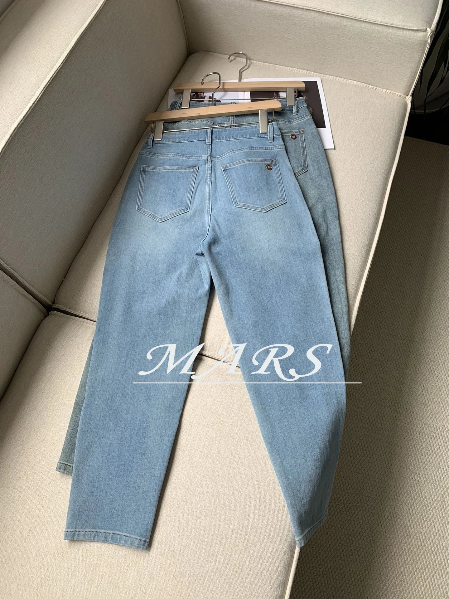 2024 Early Spring New Fashionable And Versatile High Quality Cocoon Denim Pants For Women