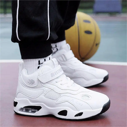 Profession Kids Basketball Shoes Breathbale Basketball Sneakers Air Cushion High-Top Sports Shoes Comfortable Training Sneakers