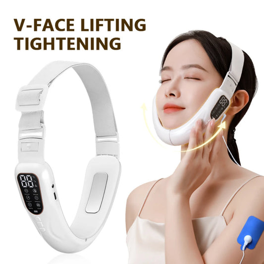 Skin Care EMS Electric Facial Massager Face Slimming Machine V Line Shaper Chin Cheek Lifting Firming Equipment Beauty Tools