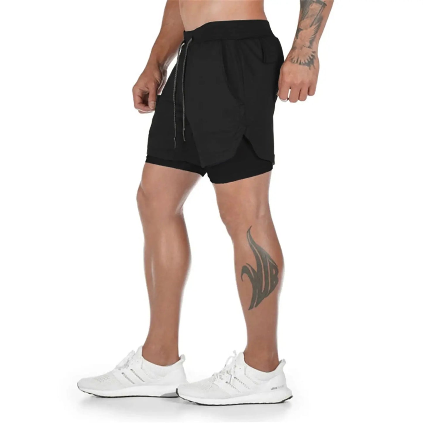 Mens Running Shorts，Workout Running Shorts for Men，2-in-1 Stealth Shorts，7-Inch Gym Yoga Outdoor Sports Shorts