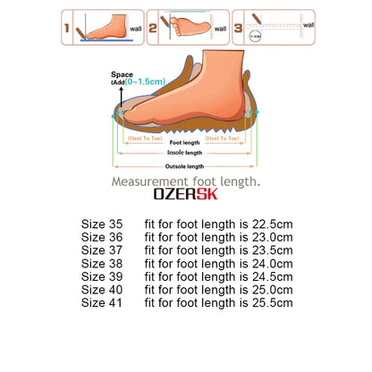 OZERSK Mesh Breathable Women Sneakers Spring Summer Autumn New Designer Shoes Female Fashion Casual Sports Zapatos De Mujer