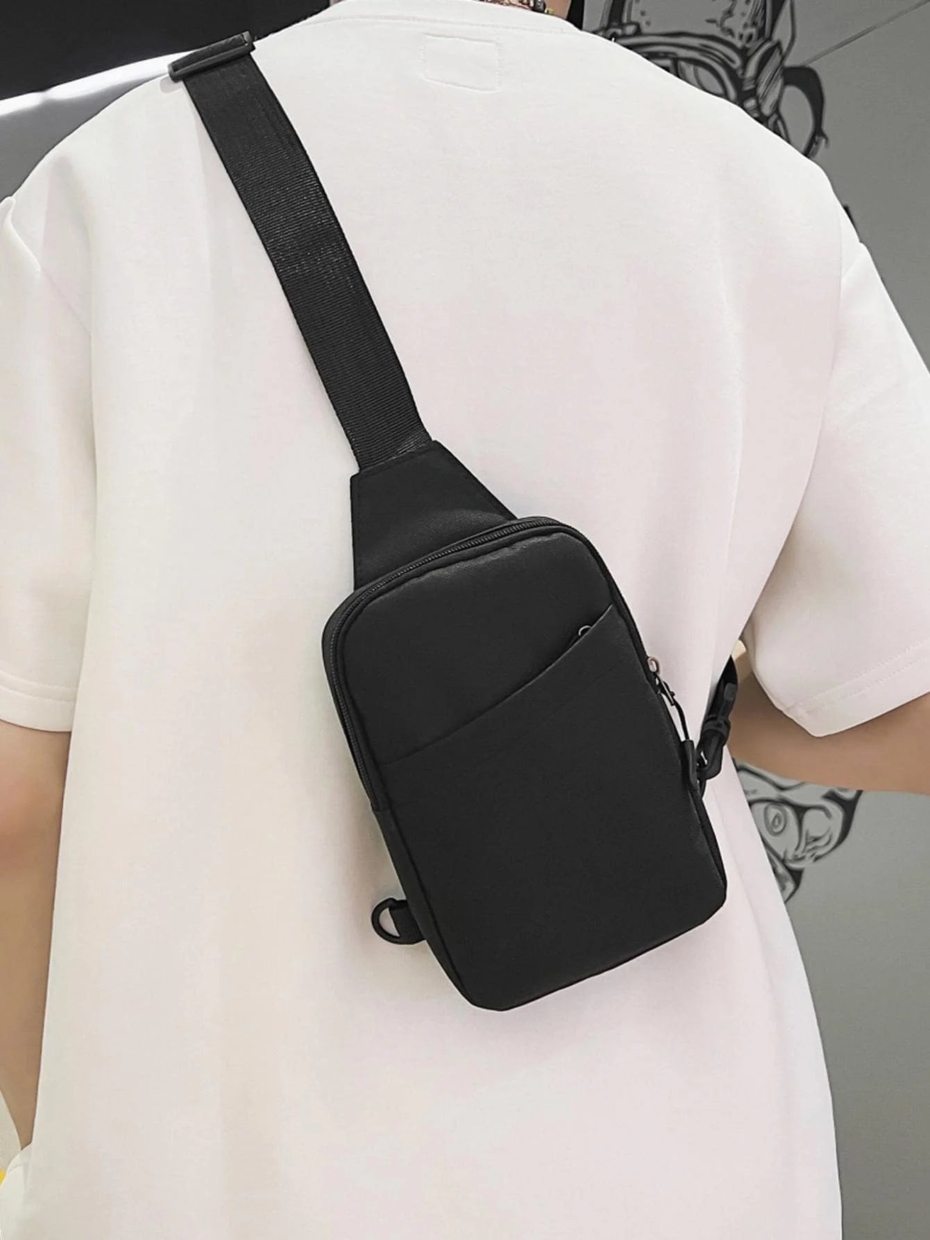 Men Shoulder Backpack Small Cross Body Chest Sling Backpack