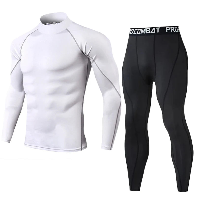 Men's Compression Set Men Sportswear Gym Fitness Suits