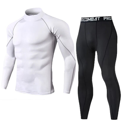 Men's Compression Set Men Sportswear Gym Fitness Suits