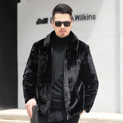 Autumn And Winter Plus Velvet Men Casual Jacket