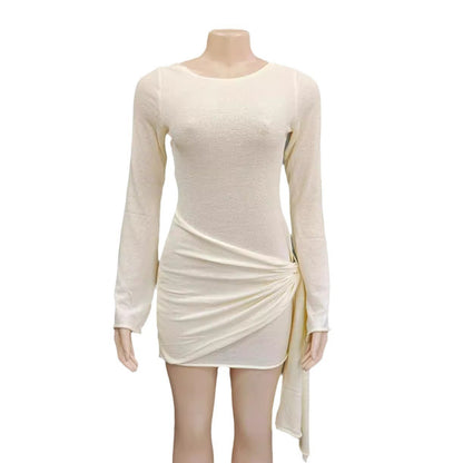 Fashionable Knitted Dress Short Skirt For Women